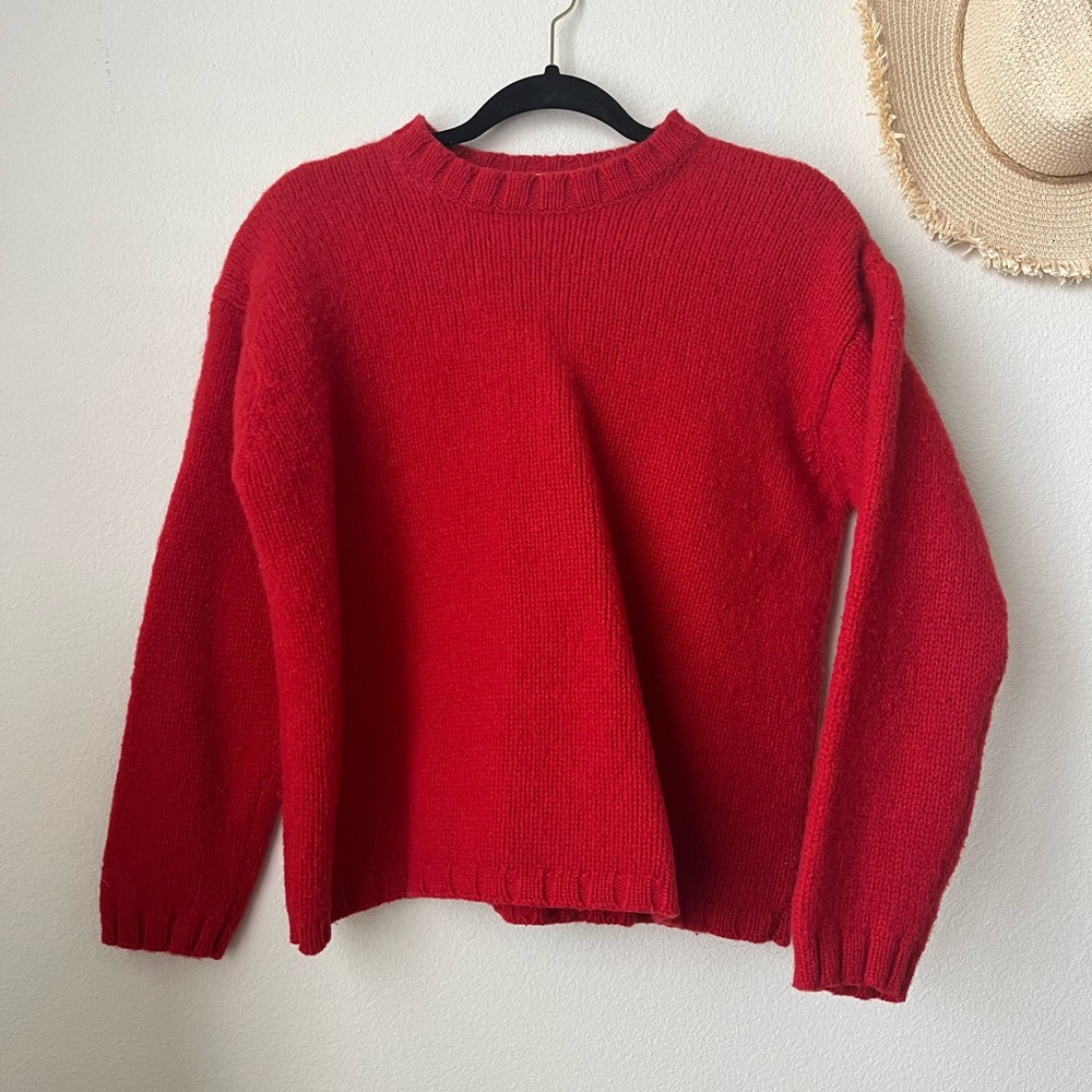 Vintage J.Crew 100% Wool Crewneck Sweater, Size S